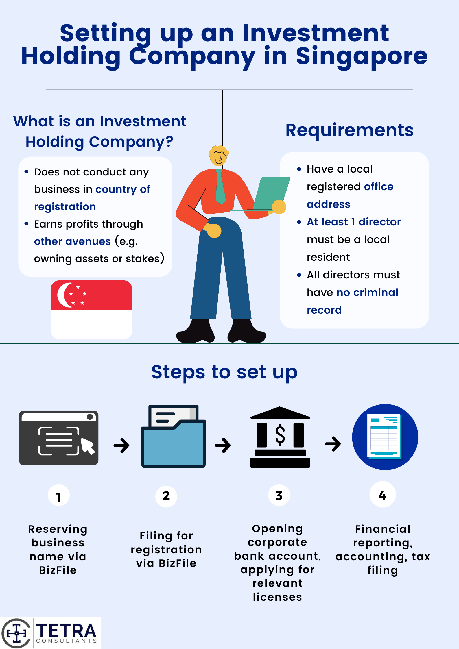 How To Set Up Investment Holding Company In Singapore? | Tetra Consultants