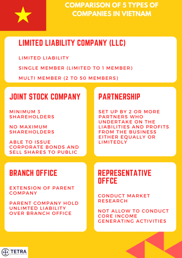 types of companies in vietnam